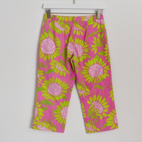 Lilly Pulitzer Sunflower Print Capris - Picture 2 of 4